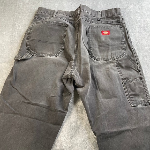 Dickies Men's Relaxed Fit Duck Canvas Carpenter Pants Faded Black 36x34-READ - Picture 13 of 16
